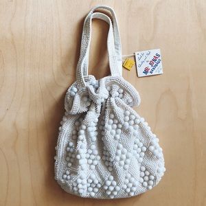 NWT Mr. Jonas Vintage Mod Bubble Purse in White